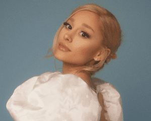 Ariana Grande with blonde hair.