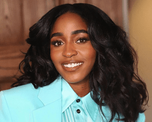 Ayo Edibiri's dressed up for the "Inside Out 2" premiere.